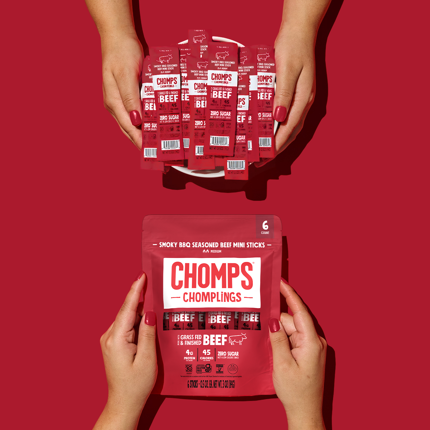 6 ct. Smoky BBQ Beef Chomplings - Variety Bright Pick