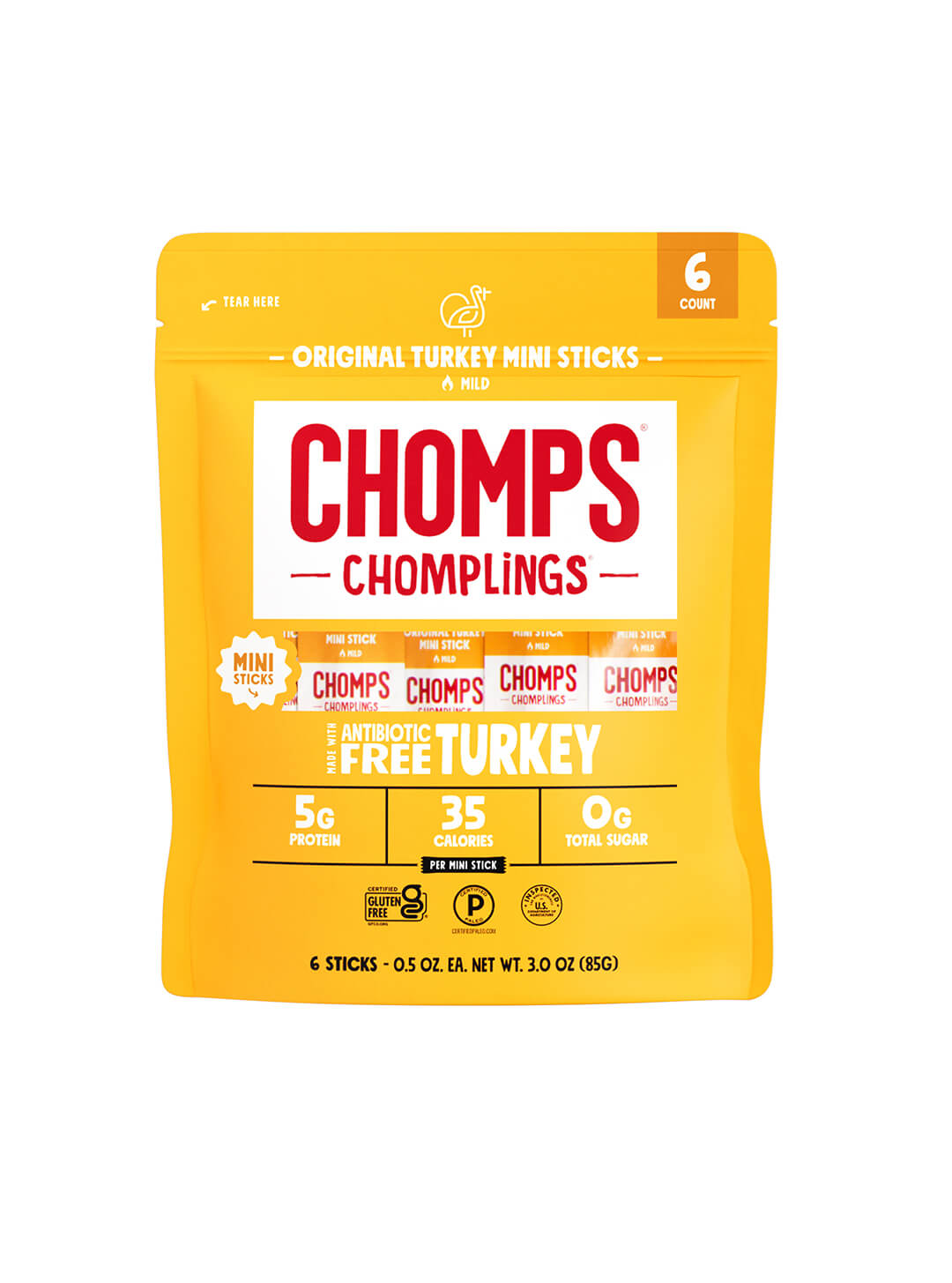 6 ct. Original Turkey Chomplings - Bright Pack Stock